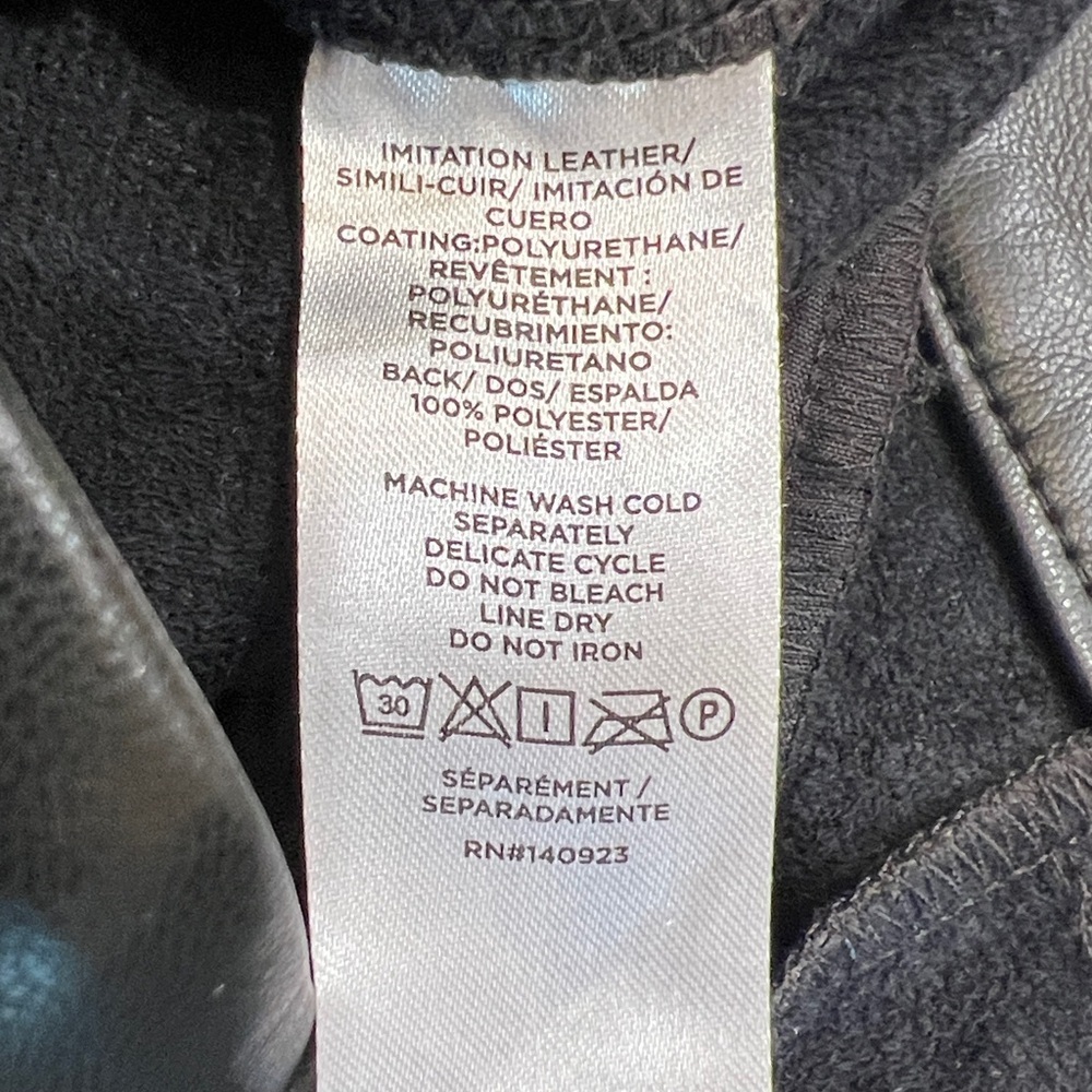 LOFT Faux Leather Pleated Front Pants Petite Size 8P - Picture 9 of 13